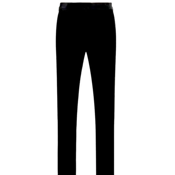 Ralph Lauren Men’s Slim Fit Black Velvet Trousers 28X32 – Luxury Cotton Velvet - Picture 1 of 14